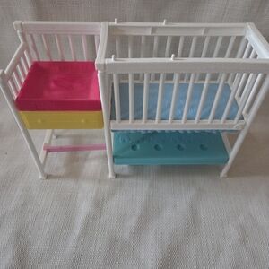 2019 Barbie Skipper Babysitter Doll Nursery Crib Changing Table For Dolls,Barbie